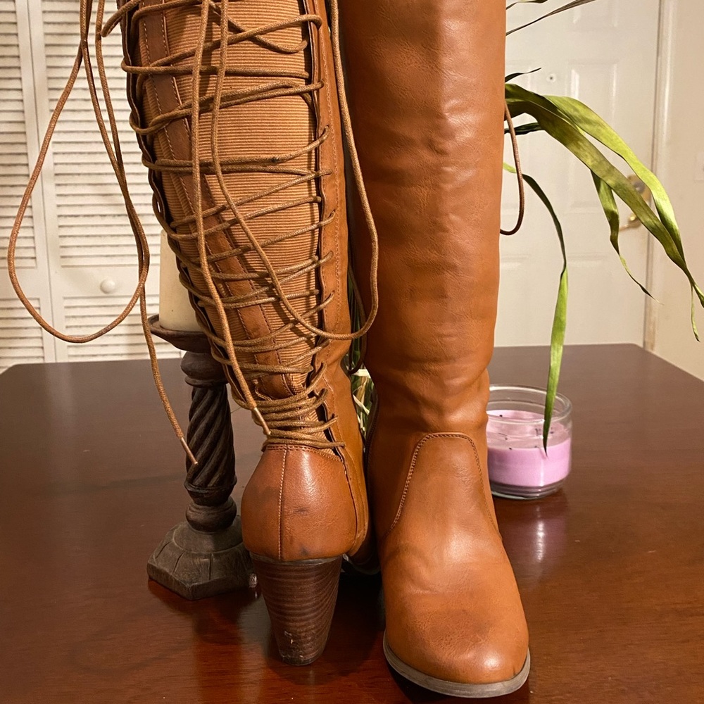 Knee Length Wide Calf Boots